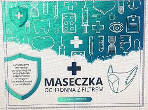 Maseczka ochronna 4-warstwowa z wymiennym filtrem 2