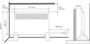 Grzejnik Ensto BETA15-MP konwektorowy 1500 W 3