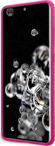 Guess Guess GUHCS69LS4GFU S20 Ultra G988 fuksja/fuchsia hard case Silicone 4G Tone On Tone 4