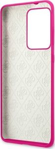 Guess Guess GUHCS69LS4GFU S20 Ultra G988 fuksja/fuchsia hard case Silicone 4G Tone On Tone 6
