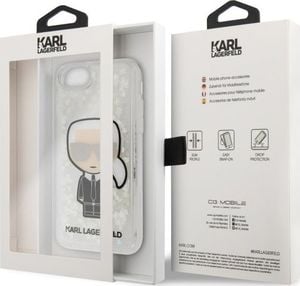 Karl Lagerfeld Karl Lagerfeld KLHCI8GLGIRKL iPhone 7/8 SE 2020 hardcase Ikonik Glitter Glow in the dark 8