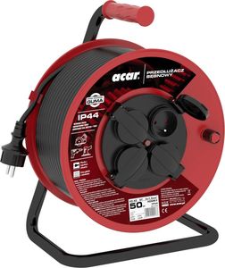 Acar Przedłużacz bębnowy Acar M01904 50m czarny 2
