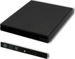 Kieszeń Qoltec na napęd optyczny CD/DVD SATA - USB 2.0 (51864) 1
