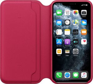 Apple Skórzane etui folio do iPhone 11 Pro Max malinowe -MY1N2ZM/A 3
