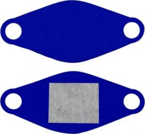Savio maseczka ochronna wielorazowa z wymiennym wkładem niebieska (MED-M02) 1