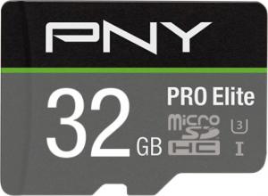 Karta PNY Pro Elite MicroSDHC 32 GB Class 10 UHS-I/U3 A1 V30 (P-SDU32GV31100PRO-GE) 1