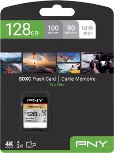 Karta PNY PRO Elite SDXC 128 GB Class 10 UHS-I/U3  (P-SD128U3100PRO-GE) 2