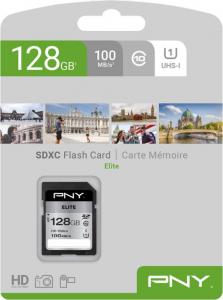 Karta PNY Elite SDXC 128 GB Class 10 UHS-I/U1  (P-SD128U1100EL-GE) 2