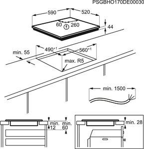 Płyta grzewcza Electrolux EIV63440BS 2