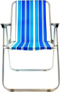 Home Appliances Składane krzesło plażowe niebieskie paski (AG294A) 2