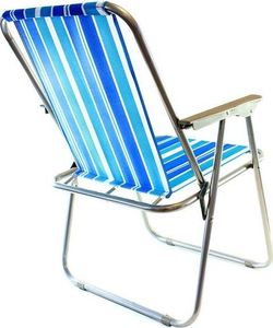 Home Appliances Składane krzesło plażowe niebieskie paski (AG294A) 4