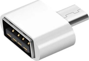Adapter USB Hertz AK53B microUSB - USB Biały  (2092-uniw) 1