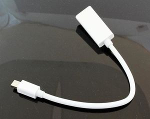 Adapter AV Hertz DisplayPort Mini - HDMI biały 2