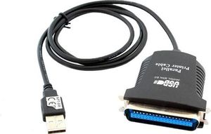 Kabel USB Hertz USB-A - IEEE 1284 (LPT) 0.8 m Czarny (394-uniw) 1