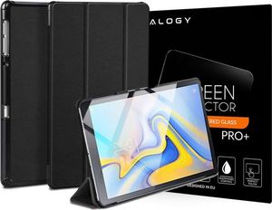 Etui na tablet Alogy Etui Alogy Book Cover Samsung Galaxy Tab A 10.5 T590/T595 Czarne + Szkło uniwersalny 8