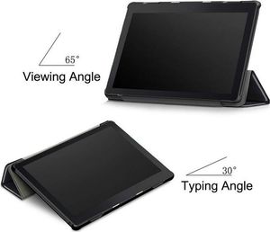 Etui na tablet Alogy Etui Alogy Book Cover do Lenovo Tab E10 10.1 TB-X104F/L Czarne + Szkło uniwersalny 4