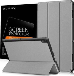 Etui na tablet Alogy Etui Alogy Book Cover do Lenovo Tab E10 10.1 TB-X104F/L Szare + Szkło uniwersalny 6