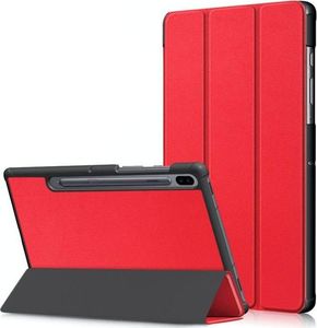 Etui na tablet Alogy Etui Alogy Book Cover do Galaxy Tab S6 10.5 T860/T865 czerwone + Szkło uniwersalny 1