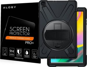 Etui na tablet Alogy Etui Alogy Pirate Armor do Galaxy Tab A 10.1 2019 T510/T515 z rzepem + Szkło uniwersalny 12