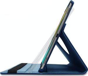 Etui na tablet Alogy Etui obrotowe Alogy 360 do Galaxy Tab S5e 10.5 2019 T720/T725 granatowe + Szkło uniwersalny 4