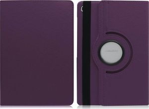 Etui na tablet Alogy Etui obrotowe Alogy 360 do Galaxy Tab S5e 10.5 2019 T720/T725 fioletowe + Szkło uniwersalny 8