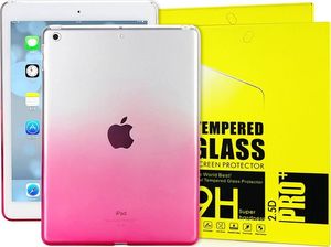 Etui na tablet Alogy Etui Alogy ombre case iPad 9.7 2017 / 2018 różowe + Szkło uniwersalny 2