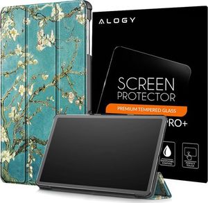 Etui na tablet Alogy Etui Alogy Book Cover do Galaxy Tab S5e 10.5 2019 Kwitnący migdałowiec + Szkło uniwersalny 7