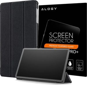 Etui na tablet Alogy Etui Alogy Book Cover do Samsung Galaxy Tab S5e 10.5 Czarne + Szkło uniwersalny 8