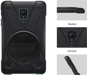 Etui na tablet Alogy Etui Alogy Pirate Armor do Galaxy Tab A 8.0 T380/T385 z rzepem + Szkło uniwersalny 12