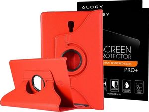 Etui na tablet Alogy Etui obrotowe Alogy Samsung Galaxy Tab A 10.5 T590 T595 Czerwone +Szkło uniwersalny 8