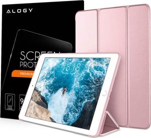 Etui na tablet Alogy Etui Alogy Smart Case gel do Apple iPad Air 3 2019/ Pro 10.5 Różowe +Szkło uniwersalny 8