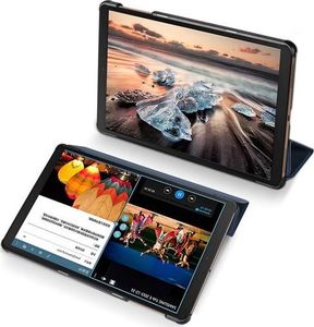Etui na tablet Dux Ducis Etui Dux Ducis Skin do Samsung Galaxy Tab S5e 10.5 granatowe + Szkło uniwersalny 5