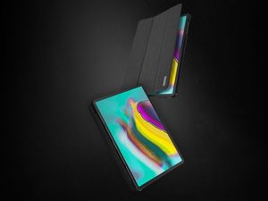 Etui na tablet Dux Ducis Etui Dux Ducis Skin do Samsung Galaxy Tab S5e 10.5 czarne + Szkło uniwersalny 6