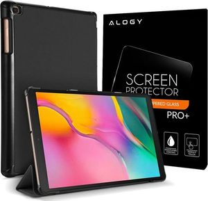Etui na tablet Dux Ducis Etui Dux Ducis Domo do Samsung Galaxy Tab A 10.1 2019 czarne + Szkło Alogy uniwersalny 6