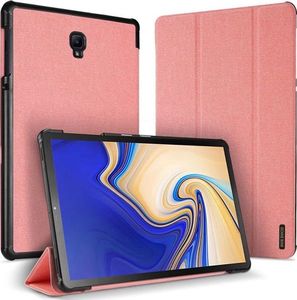Etui na tablet Dux Ducis Etui Dux Ducis domo Samsung Galaxy Tab S4 10.5 Różowe + Szkło Alogy uniwersalny 1