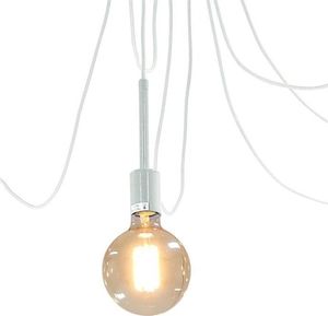 Lampa wisząca ECpower ZD74B LAMPA SUFITOWA ŻYRANDOL PAJĄK 6 RAMION BIAŁA uniwersalny 2