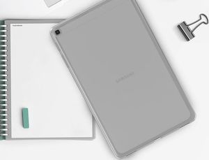 Etui na tablet 4kom.pl Etui silikonowe przezroczyste do Galaxy S5e 10.5 2019 T720/ T725 + Szkło uniwersalny 3