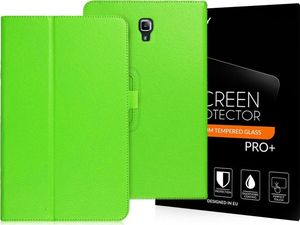 Etui na tablet 4kom.pl Etui stojak do Samsung Galaxy Tab A 10.5 T590/T595 zielone + Szkło uniwersalny 7