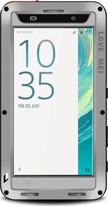 Etui na tablet 4kom.pl Etui Pancerne Love Mei Powerful Sony Xperia XA srebrne uniwersalny 1