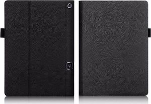 Etui na tablet 4kom.pl Etui skórzane do Lenovo Yoga Tab 3 Pro X90 / Tab 3 Plus Czarne uniwersalny 1