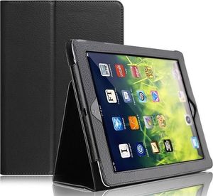 Etui na tablet 4kom.pl Etui Stojak Apple iPad 9.7 2017 / 2018 Czarne + Szkło hartowane uniwersalny 1