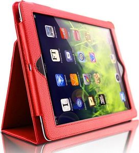 Etui na tablet 4kom.pl Etui Stojak Apple iPad 9.7 2017 / 2018 Czerwone + Szkło hartowane uniwersalny 2