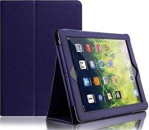 Etui na tablet 4kom.pl Etui Stojak Apple iPad 9.7 2017 / 2018 Granatowe + Szkło hartowane uniwersalny 2