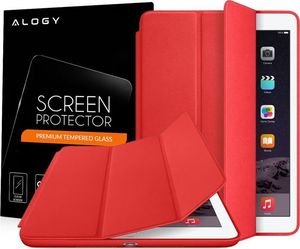 Etui na tablet 4kom.pl Etui Alogy Smart Case do Apple iPad Air 3 2019/ Pro 10.5 Czerwone + Szkło uniwersalny 8