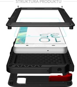 Etui na tablet 4kom.pl Etui Pancerne Love Mei Powerful Sony Xperia XA czerwone uniwersalny 5