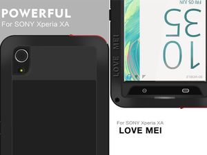 Etui na tablet 4kom.pl Etui Pancerne Love Mei Powerful Sony Xperia XA czerwone uniwersalny 7