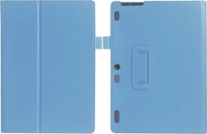 Etui na tablet 4kom.pl Etui Stand Cover Lenovo Tab2 A10-30/ 10 TB-X103 Niebieskie + Szkło uniwersalny 4