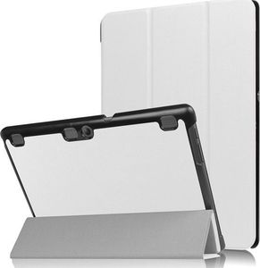 Etui na tablet 4kom.pl Etui Smart Cover Lenovo Tab 10 X103 Tab2 A10-30/70 Tab3 10 Plus X70L Białe +Szkło uniwersalny 1