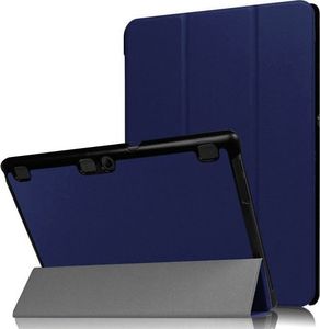 Etui na tablet 4kom.pl Etui Smart Cover Lenovo Tab 10 X103 Tab2 A10-30/70 Tab3 10 Plus X70L Granatowe +Szkło uniwersalny 1