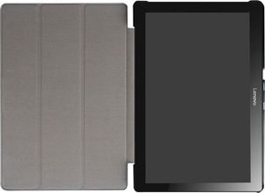 Etui na tablet 4kom.pl Czarne etui skórzane PU typu Stojak Book Cover Lenovo Tab2 A10-70 uniwersalny 7